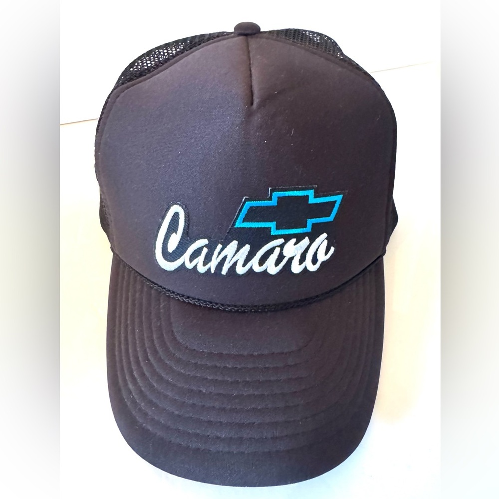 Chevrolet Camaro Trucker Hat in Black